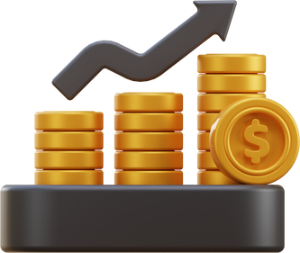 Money Growth 3D Icon